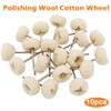 Wool Felt Polishing Buffing Wheel, 10Pcs Grinder Brush with 3mm