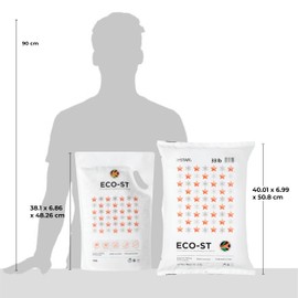 Eco-St Ice Melt Safe For Concrete - Fast Acting - Pet Safe Anti-Corrosion Snow Melt - Effective at -30℉ (11lb)