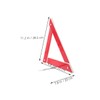 BUGUUYO 2pcs Foldable Warning Triangle Reflective Sign for Vehicles High