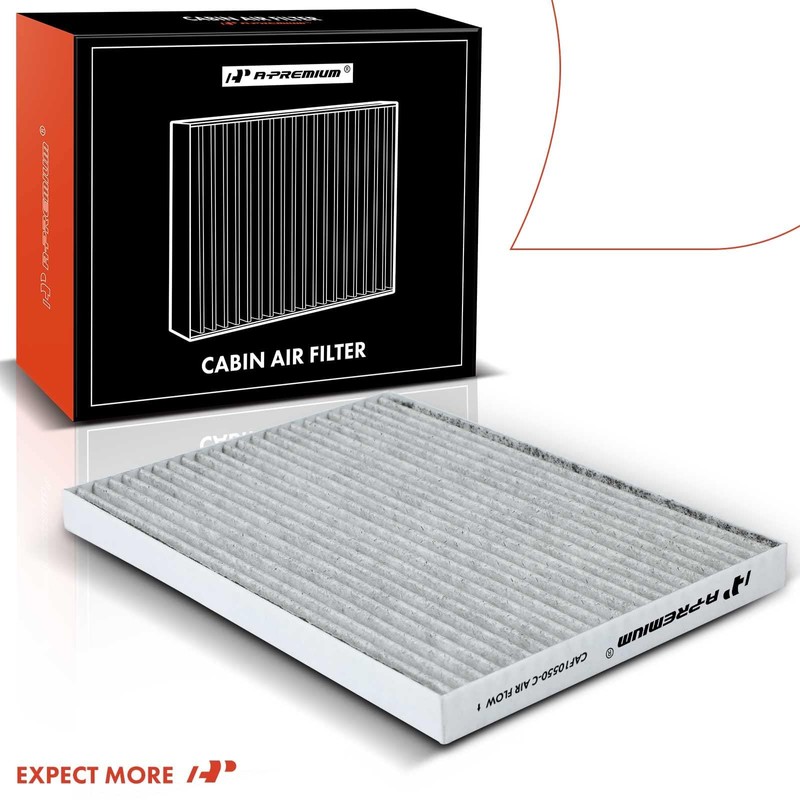 A-Premium - Filtro de aire de cabina de 2 piezas