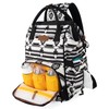 Wrangler Aztec Backpack Organized Daypack Travel Baby Bag with Stroller