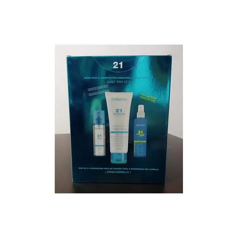 Kit Salerm 21® Tratamiento Express Reparador Cabello 3 Pzas