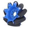 3in 45° Omnidirectional Wheel with 8 TPU Rubber Drive Rollers