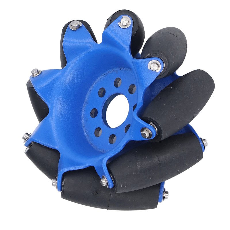 3in 45° Omnidirectional Wheel with 8 TPU Rubber Drive Rollers