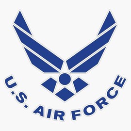 United States Air Force Symbol Window Bumper Sticker Decal 5"