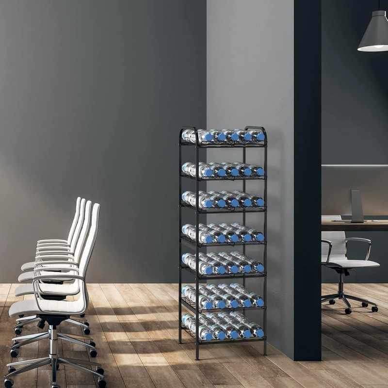 Unbranded 7 Tier Freestanding Water Bottle Organizer Storage Rack Stand