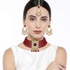 Aheli Jodha Akbar Faux Kundan Pearl Choker Necklace with Earring