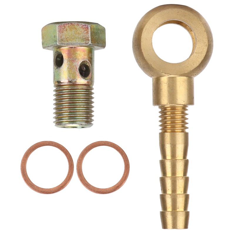 Turbocharger Water Coolant Banjo Fitting Bolt Set M14x1.5 to 3/8in