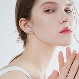 TRISHULA Highland Cow Earrings Sterling Silver Scottish Highland Cow Stud Earrings for Women Cow Animal Jewelry Gift for Mom Daughter