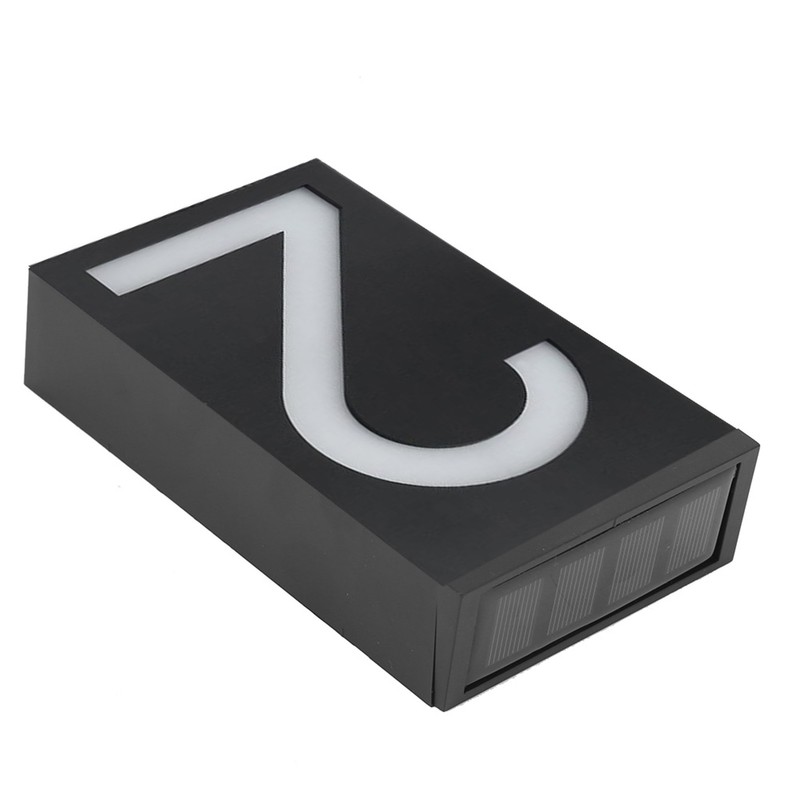 Outdoor Solar Power LED Number Sign Light House Hotel Store