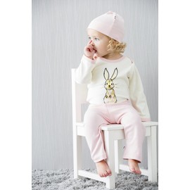 Babysoy Newborn Organic Long Sleeve Animal Print Bodysuit Onesie Romper