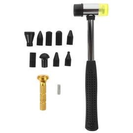 Zerodeko Kit Reparación Abolladuras con Herramienta Hojalatera y Martillo de Goma para Extracción y Reparación de Golpes Carrocería Mango Antideslizante Ergonómico para Uso Color Aleatorio