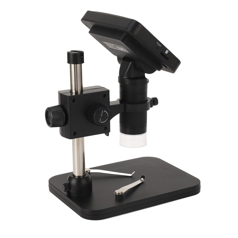 Digital Microscope 4.3in IPS Screen 1000X Inspection Microscope with LED