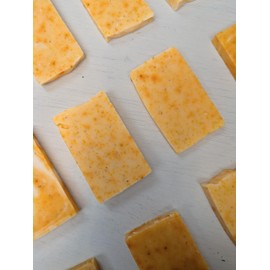 Natural Travel Soap Bar with Essential Oils, Kaolin Clay, Shea Butter, Handcrafted - Mini Travel bag 15g (Rosemary Clementine)