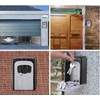 Safe Wall Mounted, Lock Box Outdoor, Key Box with 4