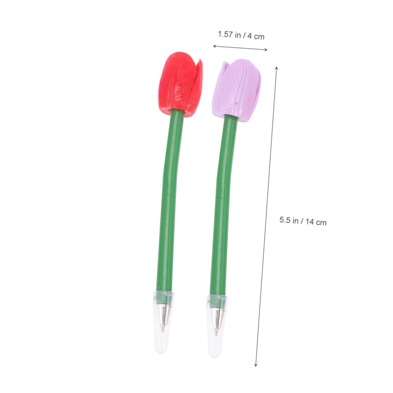 Operitacx Cute Ballpoint Pens Ink Flower Pens Tulip for Office