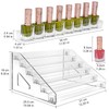 JessLab Nail Polish Organizer, Clear Acrylic Nail Polish Rack Essential