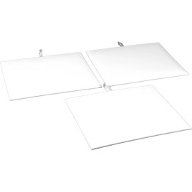 FindingKing 3 Jewelry Display Pad White Faux Leather Insert