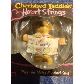 Enesco Cherished Teddies Heart Strings Your Love Makes My Heart SmileFigurine,  #833320