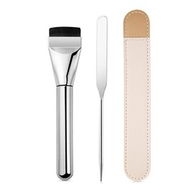 Makeup Brush & Spatula Set: Multi-Brush, Powder Brush, Foundation Spatula 02