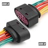 Vkinman 2 Pcs 68305265AA Headlight Connector Harness Pigtail Xenon HID,