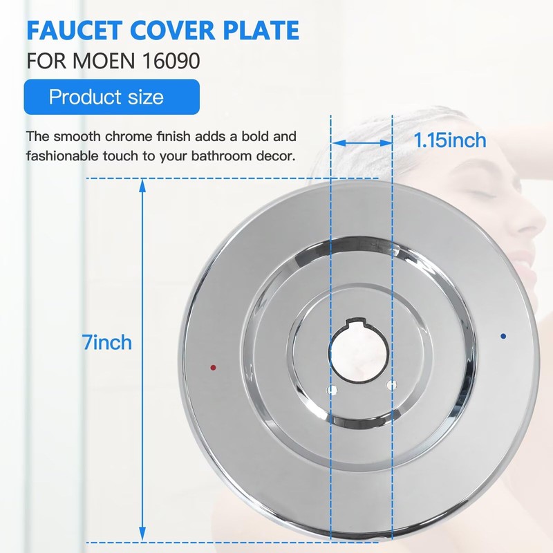 Vicue New Version Stainless Steel Escutcheon Replacement for Most Chateau