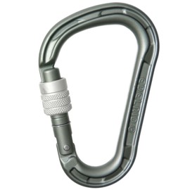 EDELRID Unisex - Adult HMS Magnum Screw Carabiner, Slate, One Size