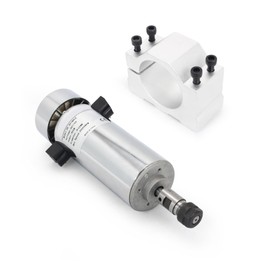 RATTMMOTOR 800W 110V CNC Air Cooled Spindle Motor 52mm 0.8KW Spindle Motor ER11 20000RPM 0.79NM with Carbon Brushes for CNC Router Engraver Milling Machine