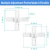 Teemyaa Light Fixture Mounting Brackets, 180° Adjustable Universal Light Crossbar