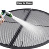 Lineslife X-Marks Fire Pit Cooking Grill Grates Portable, Heavy Duty