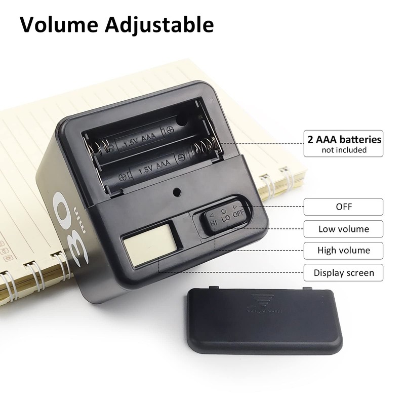 Feilifan Cube Timer, Kitchen Timer Kids Timer for ADHD Productivity