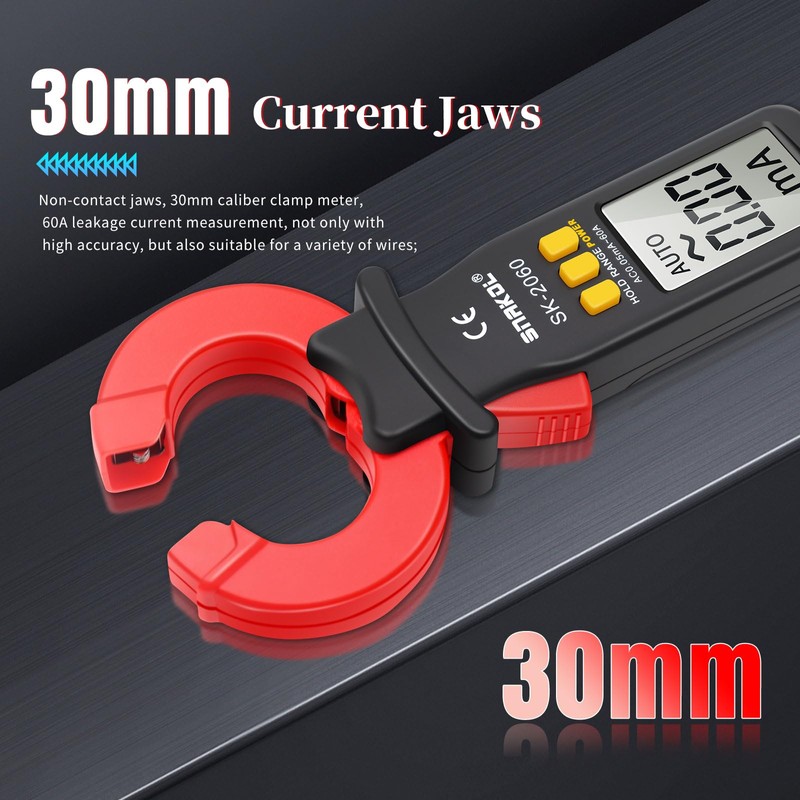 SNAKOL Digital AC Leakage Low Current Clamp Meter 0.01mA Resolution