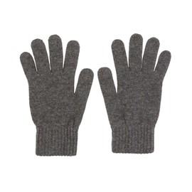 Men's 100% Cashmere Gloves Made in Scotland (Mid Grey)