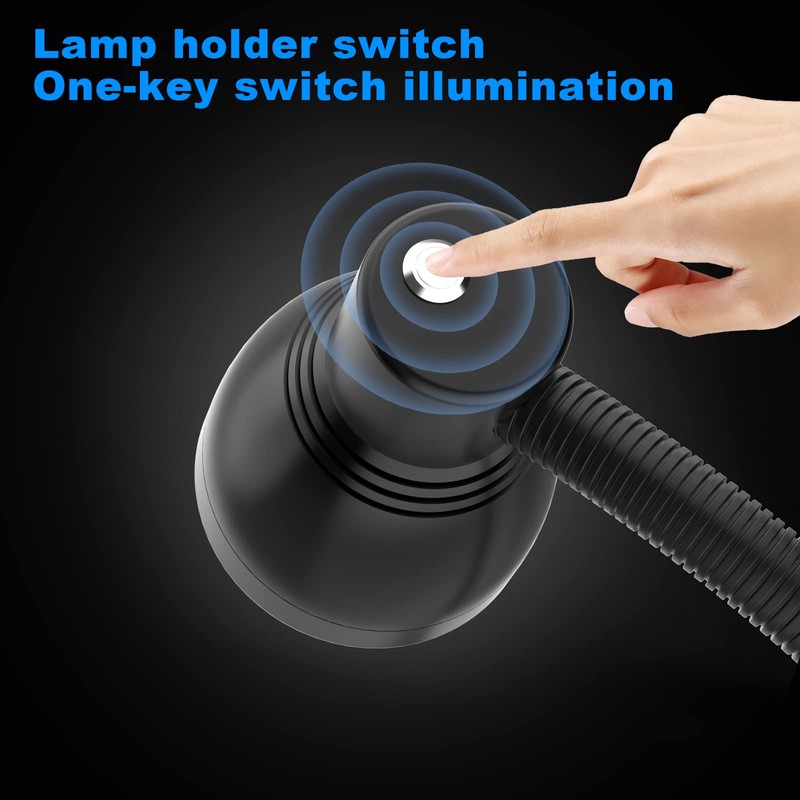 Flexible Work Light, 12W Machine Light, 1200 Lumen Flexible Work