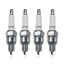 Wevdn 4 piezas de bujía, bujía A7TC para GY6 50 cc, 70 cc, 90 cc, 110 cc, 125 cc ATV, scooter, bicicleta de tierra, ciclomotor, kart, bicicleta de car