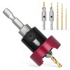 KEENTECH 6-PC Carbide Tipped 82° Countersink Drill Bit Set with