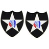 MilitaryBest 2nd Infantry Division Lapel Pin 2 Pack