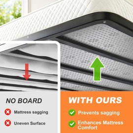 LAVEVE Heavy Duty Bunkie Board Queen Size 60'' x 80'', Anti-Slip Bed Slat