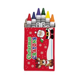 Holiday Crayons (6pc/box-2 dz boxes) for Christmas, Drawing, Stocking Stuffers