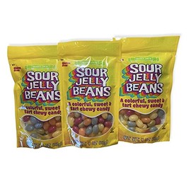 Trader Joe's Sour Jelly Beans Gluten Free (Pack of 3)