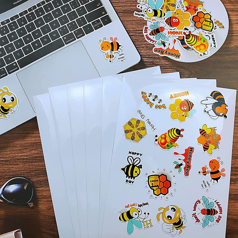 Printable Crystal Clear Stickers Paper 20 Sheets A4 Transparent Vinyl