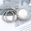4Pcs Stackable Beaded Layered Bracelet Set for Women Irregular Gold