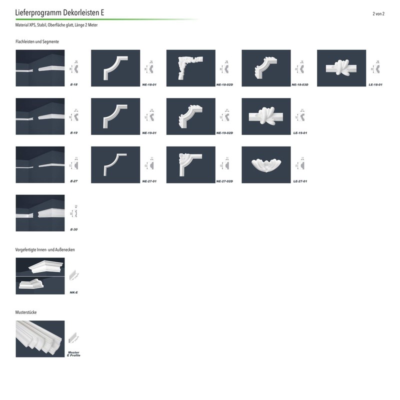 Stucco Moulding Strips | XPS | Sturdy | Marbet |