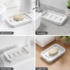 Draining Soap Dish 2-Pack – Holder for Bathroom & Kitchen