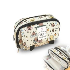 OIUAVYR 1 Piece Pencil Case Girls Teenagers, Cute Pencil Case, Large Capacity Pencil Case, Durable Pencil Case, Pencil Case Zip, Bag Perfect for School Office, yellow, casual