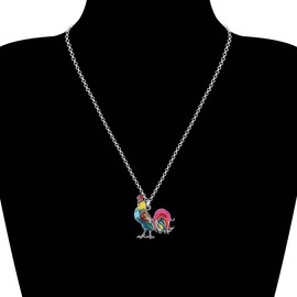 DUOWEI Cute Acrylic Chicken Gifts Charms Chicken Necklace Pendant for Chicken Lovers, Acrylic, acrylic