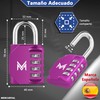 MERCURYAL Combination Lock, Locker Lock, 4 Digit Security Locks, 1/2