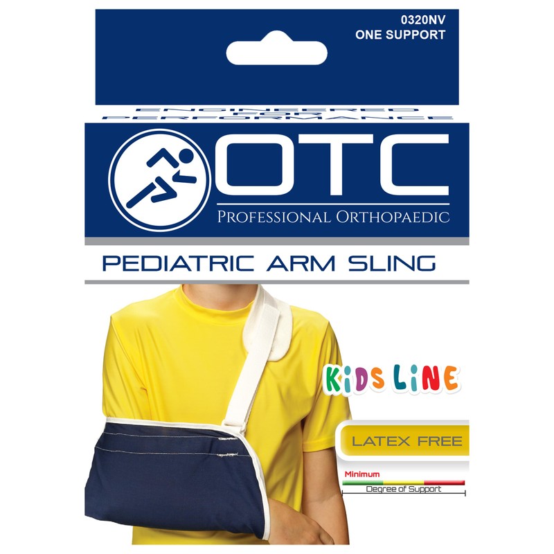 OTC KidsLine Arm Sling, Shoulder Cradle Style Support, Navy, Infant