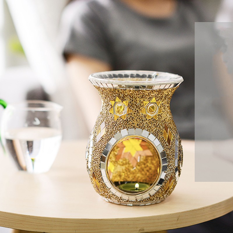 Fragrance Candle Holder Essential Oil Tealight Candle Burning Holder Home