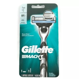 Gillette Mach3 Razor with one Cartridge Blade & one Handle